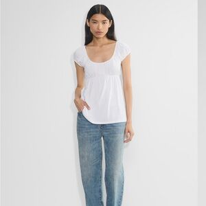 Aritzia Wilfred Goodlux Dainty  babydoll top Large